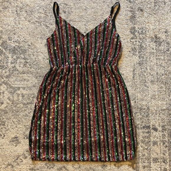 HP 🎉NWT Sanctuary Over The Rainbow Mini Dress - Picture 11 of 12